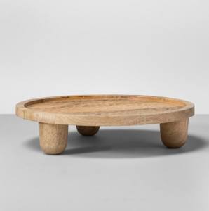 Hot selling wooden tea serving <b>tray</b> with groove design organic shape platter modern coffee <b>tray</b> <b>decorative</b> table serving <b>tray</b> - Product Image 6