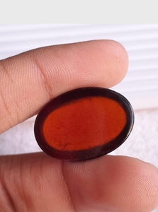 Cabochon ovale en grenat Hessonite naturel de qualité supérieure, pierre Hessonite en vrac pour la fabrication de bijoux, disponible à prix de gros. - Product Image 5