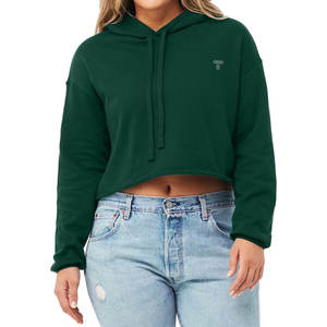 Offre Spéciale Crop Tops Pour Femmes 100% Haute Qualité Respirant Femmes Chemise Crop Top À Capuche Personnalisé Couleur Logo Et Conception - Product Image 3