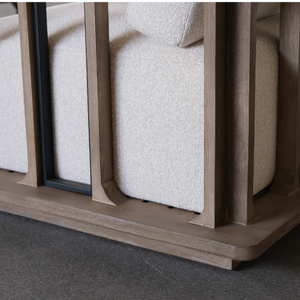 Conjunto de Sofás Seccionales Bromo de Asientos Profundos, Modelo Más Vendido de Bale Living, con Estructura de Madera de Teca, Acabado Liso, Diseño Geométrico y Estilo Moderno - Product Image 4