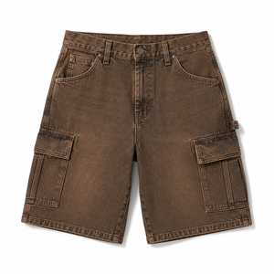 <b>High</b> Quality Denim <b>Jeans</b> <b>Shorts</b> Soft Comfortable Mid <b>Waist</b> Customized Vintage Hip-Hop Straight <b>Shorts</b> Low Price - Product Image 1