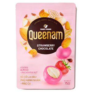 Vente en gros directe du fabricant Snacks OEM/ODM Dragées au chocolat HALAL 75G Fraise Chocolatée Amandes Noix de Macadamia - Product Image 1