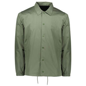 Veste de coach personnalisée pour homme, grande taille, en toile, col montant, fermeture éclair, logo sur le devant, imperméable, coupe-vent, respirante - Product Image 3