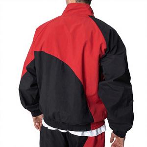 Chándal Deportivo Reversible de Nailon Ecológico para Otoño, Tallas Grandes, Cortavientos, Transpirable, con Logotipo Estampado, Bloques de Color, Teñido - Product Image 4