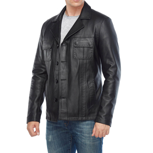 คุณภาพสูง ล่าสุดมาใหม่ เสื้อแจ็คเก็ตหนังงูแท้สำหรับผู้ชาย ฤดูหนาว สไตล์ไฮสตรีท แฟชั่นทันสมัย เสื้อคลุมด้านนอก ทนทาน - Product Image 3