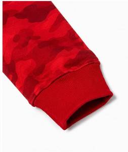 Men's <b>Red</b> Camouflage Pullover Hoodie Clown Face Print Full Sleeve Streetwear Knitted Cotton Breathable Quick Dry Sweatshirt - Product Image 6