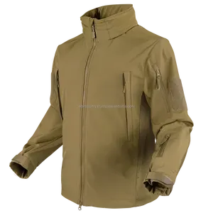 Personalizado transpirable impermeable cálido y resistente al desgaste chaqueta Softshell hombres al aire libre chaqueta Softshell ropa suave