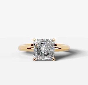 แหวนคู่รักทรง Asscher Cut 7 มม. ประดับโมอิสซาไนต์ เงินแท้ 925 ชุบทองคำขาว ดีไซน์หรูหรา สำหรับหมั้น แต่งงาน หรือเป็นแหวนแทนคำมั่นสัญญา - Product Image 1