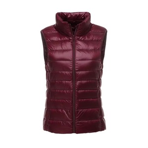 Black Hot <b>Pink</b> Purple Red Green Lightweight Puffer Vest Quilted Sleeveless Winter Gilet Custom Logo OEM Factory Premium - Product Image 2