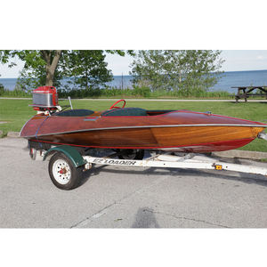 Bateau à moteur sportif de loisirs et de course Switzer Craft Bullet, construit sur mesure, en bois et fibre de verre, classique - Product Image 1
