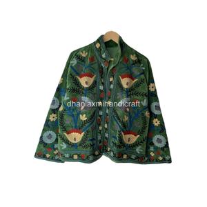 Broderie main vêtements de fête pour femmes pour le printemps et l'automne unisexe coton doux velours veste manteau hiver Boho Hippies - Product Image 2