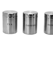 Bocaux de cuisine multifonctionnels en acier inoxydable, écologiques, résistants à la rouille, petits, personnalisables, style européen, avec couvercles, pour le rangement