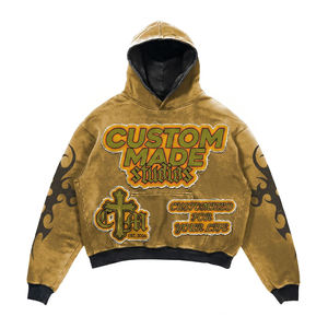 Factory Direct Custom Embroidered <b>Hoodie</b> Oversized Heavyweight <b>Hoodie</b> OEM for Clothing Brands - Product Image 5