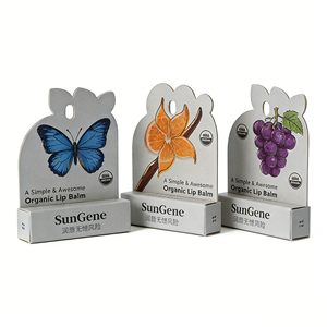 Boîte d'emballage cylindrique de luxe holographique vide pour baume à lèvres, avec revêtement UV, en papier couché, pliable, tube brillant, recyclable, vente en gros - Product Image 3