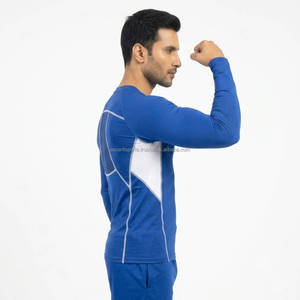 Long Sleeve <b>Men</b> <b>Compression</b> Sports <b>Shirt</b> Quick Dry Athletic Gym Base Layer Running Fitness Activewear OEM ODM Bulk Wholesale - Product Image 3