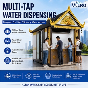 Station d'eau commerciale préfabriquée résistante aux intempéries avec contrôle IoT intelligent à distance et purification d'eau automatisée pour camp minier - Product Image 4