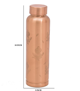 Hammered Pure Copper Classic Design Eco-Friendly Leak Proof <b>Water</b> <b>Bottle</b> Handle Lid Customized Dining Home Outdoor Office Travel - Product Image 4