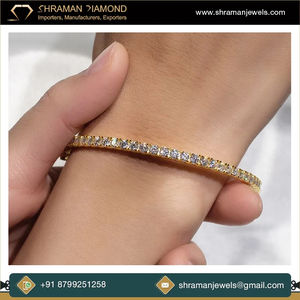 Luxury Design 5 MM Brilliant Cut VVS Diamond Tennis Chain 10K <b>Solid</b> <b>Gold</b> Custom Hip Hop Jewelry Party Charm Bracelets Unisex - Product Image 4