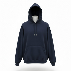 <b>Men</b>’s Custom Logo <b>Hoodie</b> 500gsm Cotton French Terry Pullover Oversized Streetwear Hoodies Wholesale Supply - Product Image 1