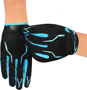 Gants de cyclisme pour hommes, gants de vélo BMX à doigts entiers, gants de VTT, gants tactiles pour vélo, gants rembourrés antidérapants pour la conduite - Product Image 2