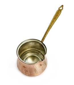 กาต้มกาแฟทองแดงสีแดงอนาโตเลีย รุ่นทูร์นา แบบตีลาย ความจุ 540-1 ลิตร ทำด้วยมือ ดีไซน์ทันสมัย ทนความร้อน พร้อมฉนวนกันความร้อน - Product Image 4