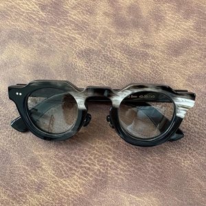 Black Buffalo Horn Polished Eco-Friendly <b>Sunglasses</b> Brown Lenses Handmade Natural Crafts Eye Shape Blue Light Blocking Premium - Product Image 5