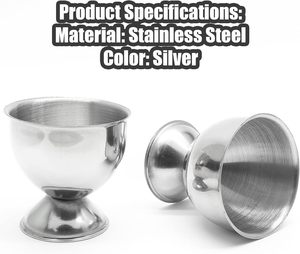 Stainless Steel Egg Holder Stand Round Base Egg Cup Holder <b>Kitchen</b> <b>Gadgets</b> for Hard Boiled Eggs Convenient Egg <b>Tools</b> - Product Image 6