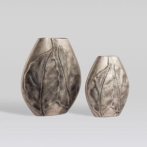 Vases cylindriques texturés de luxe en aluminium doré gaufré, faits à la main, écologiques, grande capacité, pour la décoration intérieure moderne - Product Image 6