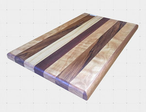 Elegante Tabla de Cortar Rectangular en Madera Mixta - Utensilio de Cocina Premium - Product Image 3