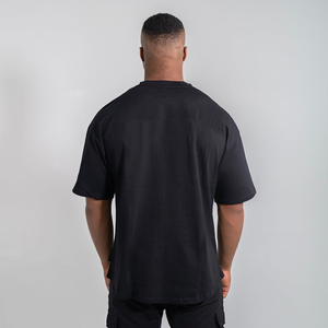 Custom High Quality Printing Oversized Drop Shoulder 100% Cotton Streetwear T-<b>Shirt</b> for Men Breathable Jersey Plus Size - Product Image 2