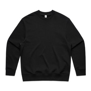 Blank Heather Gray Crewneck <b>Jumper</b> Heavy 400GSM Organic Cotton Rich Fleece Winter <b>Pullover</b> Plain Unisex Relaxed Sweatshirt - Product Image 5