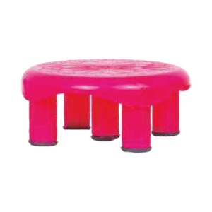 Taburete de plástico redondo de 5 patas, diseño de patla indio duradero, ligero, antideslizante, uso multiusos para el Hogar, baño, cocina - Product Image 4
