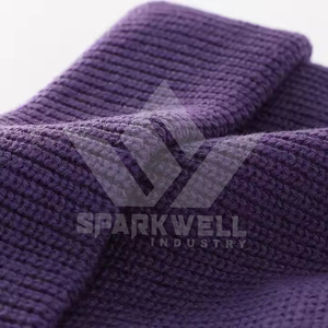<b>Purple</b> Unisex Acrylic Beanie Solid Color Computer Knitted Casual Winter <b>Hat</b> 56-58CM Adjustable Fit Warm Cozy - Product Image 6