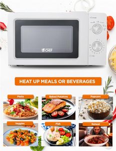Microondas de 0.6 Pies Cúbicos con 6 Niveles de Potencia, Microondas Pequeño con Asa de Agarre, Microondas de Encimera de 700W con Temporizador de 30 Minutos - Product Image 2