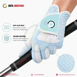 Gants de golf unisexes en cuir de mouton pleine fleur, haute qualité, respirants, antidérapants, ajustables pour la main gauche, à prix avantageux et très vendus - Product Image 4