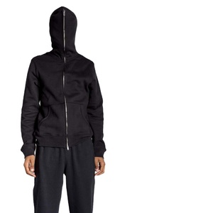 Sudadera con capucha personalizada Rimstones Logo 100% algodón con esqueleto Cremallera completa Patrón sólido Durable Liso teñido para la temporada de invierno - Product Image 3