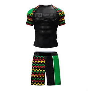 Rashguard de Spandex para BJJ con Logotipo Frontal Transpirable y Estampado por Transferencia Térmica, Personalizado OEM al por Mayor, Ropa de Entrenamiento - Product Image 1