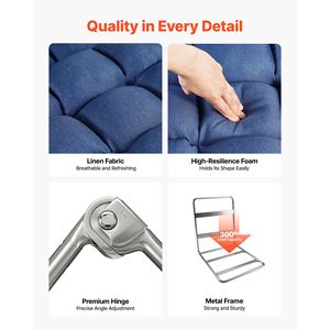 Chaise de jeu avec 5 positions réglables, support dorsal, accoudoirs, coussin, structure métallique robuste - Product Image 4