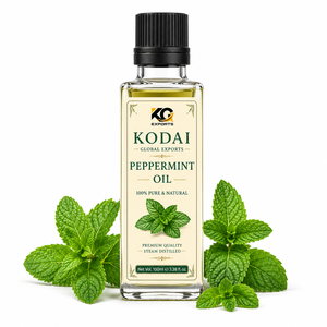 Aceite Esencial de Menta Pura 100% Natural para Aromaterapia, 100g, Cuidado de la Piel y el Cabello, Uso en Casa y Salón, Envasado en Barril/Tambor/Lata, Enchufe Estadounidense - Product Image 1