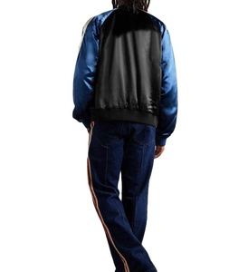 Chaqueta Bomber Personalizada con Parches de Colores para Hombre, Estilo Universitario, Chaqueta de Béisbol, Chaqueta Bomber de Nailon con Diseño Universitario - Product Image 2