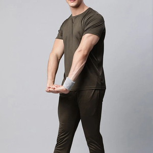Custom High Quality Heavyweight Streetwear Men <b>Tracksuits</b> Wholesale Price Summer Wear 100% Cotton <b>Tracksuits</b> Set - Product Image 6