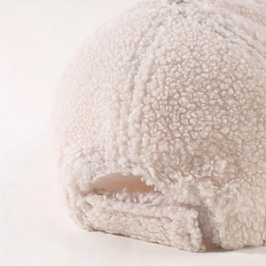 <b>Winter</b> Sherpa Fleece Baseball <b>Cap</b> Unisex Warm Adjustable Velcro Hat Soft Teddy Plush Outdoor Casual Sports <b>Cap</b> Wholesale - Product Image 6