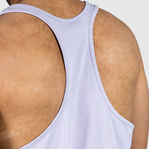 Premium Solid Breathable Knitted Tank <b>Top</b> Custom Stretchy Workout Mens Summer Vest T-Shirts With <b>Rhinestone</b> Workout Men Tank <b>Top</b> - Product Image 4