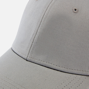 Unisex <strong>Gray</strong> Baseball Cap 6-Panel <strong>Fitted</strong> Cotton Twill Solid Color Casual Style Adult <strong>Hat</strong> - Product Image 6