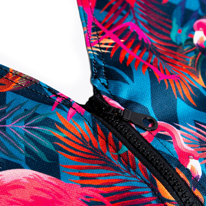 เสื้อกั๊กช่างตัดผมแฟนซีลายฟลามิงโก - Product Image 4