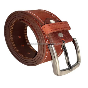 Ceintures en cuir véritable de haute qualité avec boucle à ardillon, personnalisables avec logo, ceintures et accessoires de mode en cuir, vente en gros directe fabricant - Product Image 3