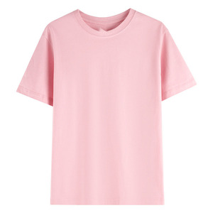 เสื้อยืดคอกลมสีพื้นผ้าฝ้ายแท้ 230 กรัม แขนสั้น สำหรับฤดูร้อน ผู้ชายและผู้หญิง รับปักโลโก้ตามแบบ OEM พร้อมพิมพ์ลาย - Product Image 3