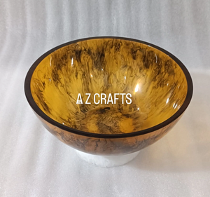 Elegant Lightweight <b>Hand</b> Shaped Epoxy Resin Bowl with Marble Effect Decorative Bowl for Modern Home Office and Hotel Decoration - Product Image 4