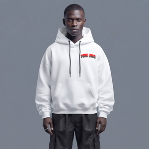 Sweat-shirts à capuche en coton de haute qualité, très demandés, vente en gros, 250 GSM, molleton épais, pour hommes, coupe ample, style hip hop, personnalisables - Product Image 4