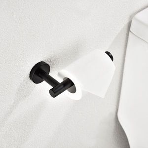 Confezione da 2 Portarotoli per Carta Igienica in Acciaio Inossidabile SUS304 Nero Opaco per Hotel e Bagni - Montaggio a Parete - Product Image 3